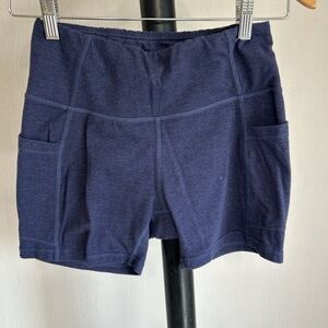 BELEAF Women’s Navy Pocket Active Shorts Used, in good condition